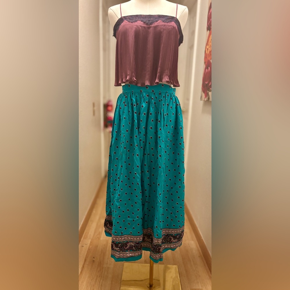 Vintage Trebovir patterned skirt sz 10